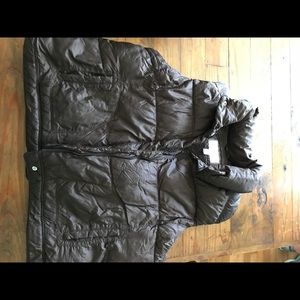 Brown Old Navy puffer vest
